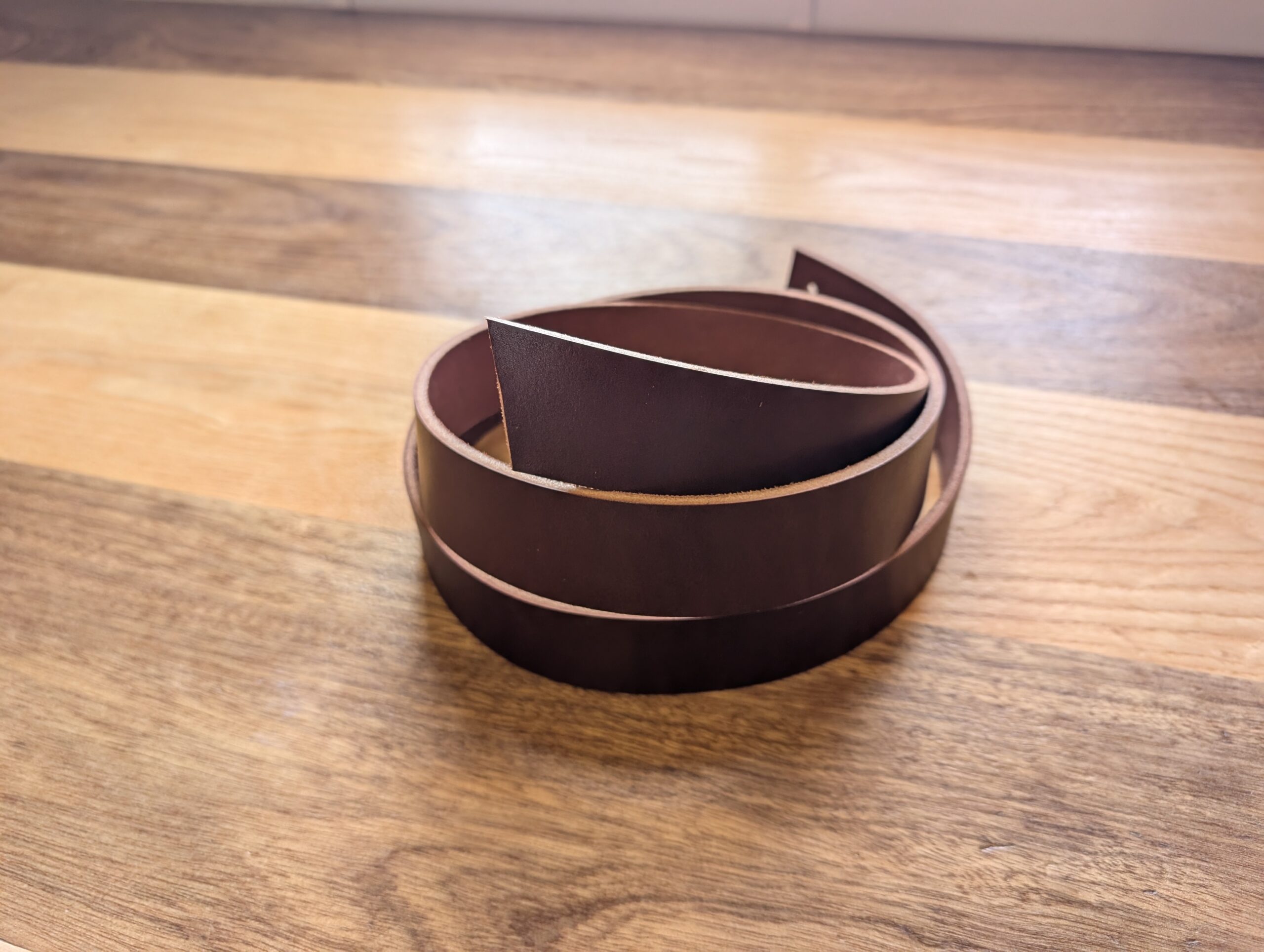 custom leather belt blank